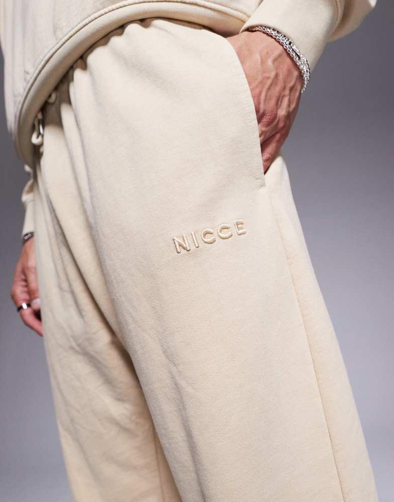 NICCE Nicce co-ord washed jogger in beige