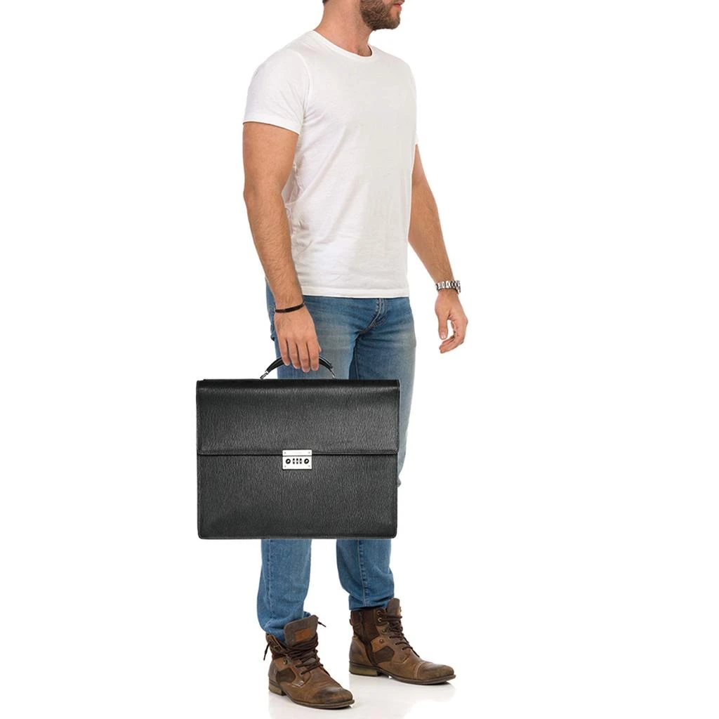 Salvatore Ferragamo Salvatore Ferragamo Black Leather Briefcase 2