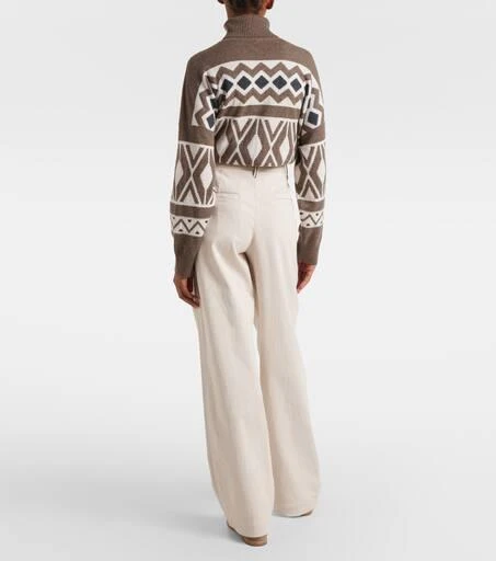 Brunello Cucinelli High-rise wide-leg jeans 3