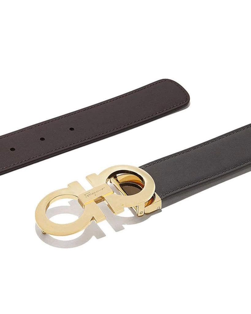 Salvatore Ferragamo Salvatore Men's Double Gancini Reversible Smooth Leather Belt 7