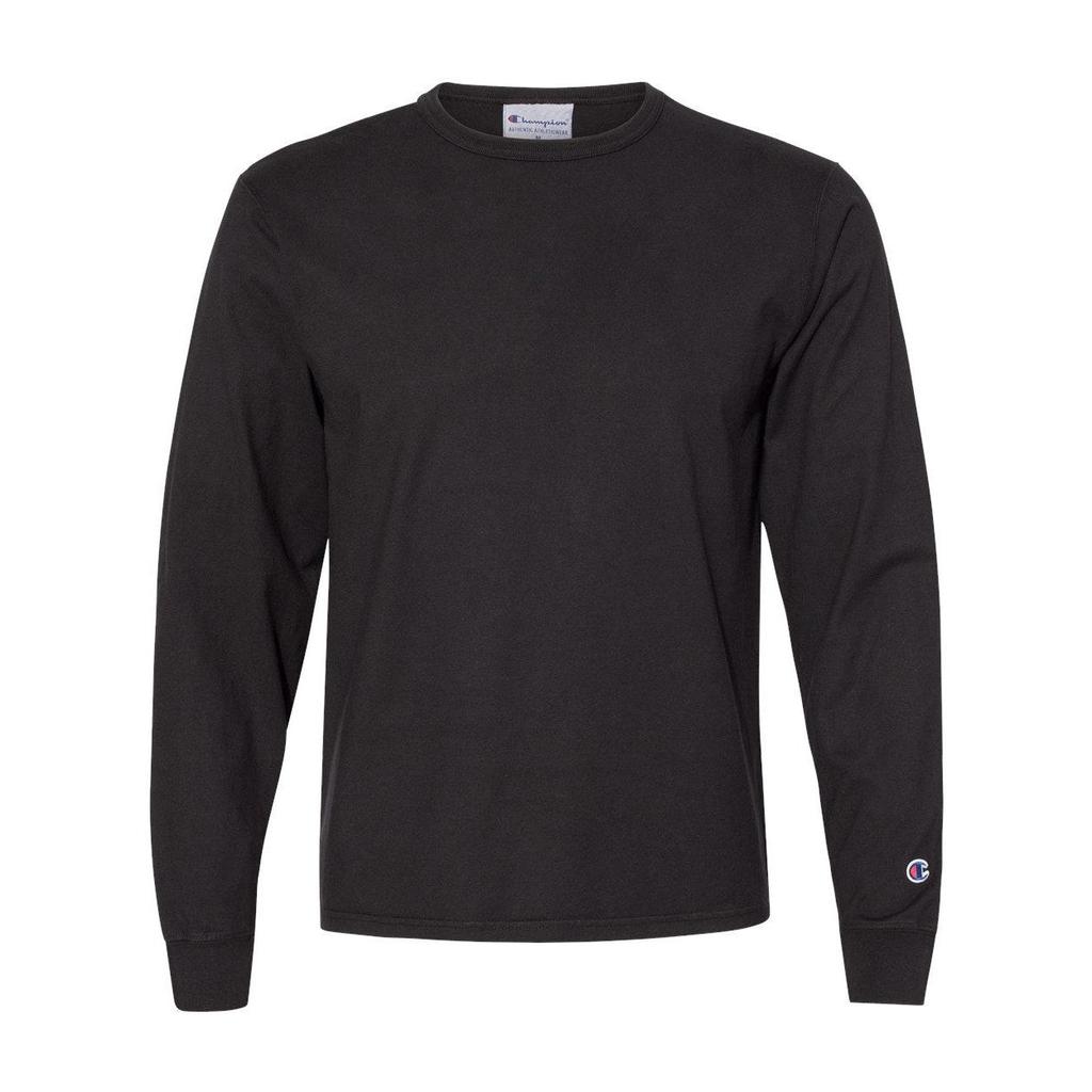 CHAMPION Garment-Dyed Long Sleeve T-Shirt