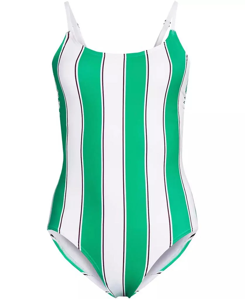 Lands
 End Women
s Tugless Thin Strap One Piece Swimsuit 3
