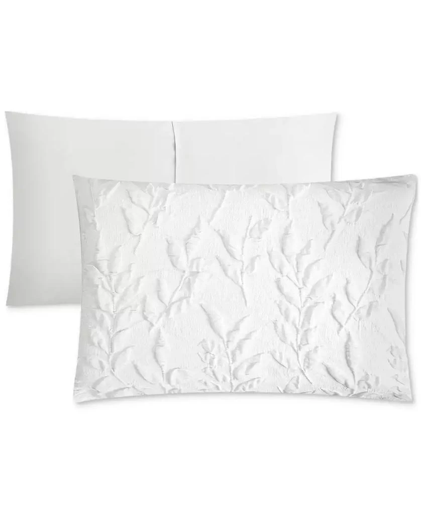 Rachel Roy Jacquard Puckered Botanical 4-Pc. Comforter Set 7