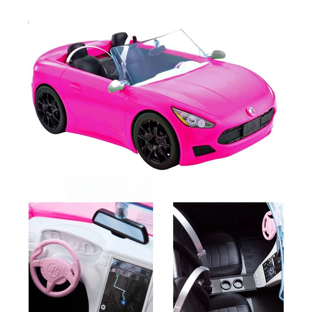 Barbie Convertible 2-Seater Pink Passenger Vehicle 2