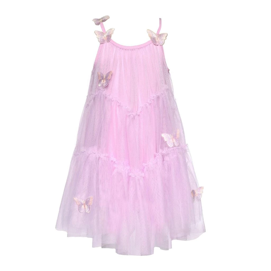Baby Sara infant-l-toddler-l-little-girl-tiered-mesh-ruffle-butterfly-midi-dress 3
