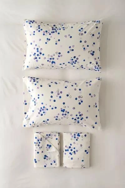 Urban Outfitters Blueberry Patterned Core Sheet Set 3