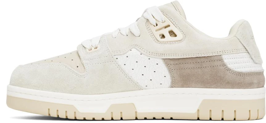 Acne Studios White & Beige Low Top Sneakers 3