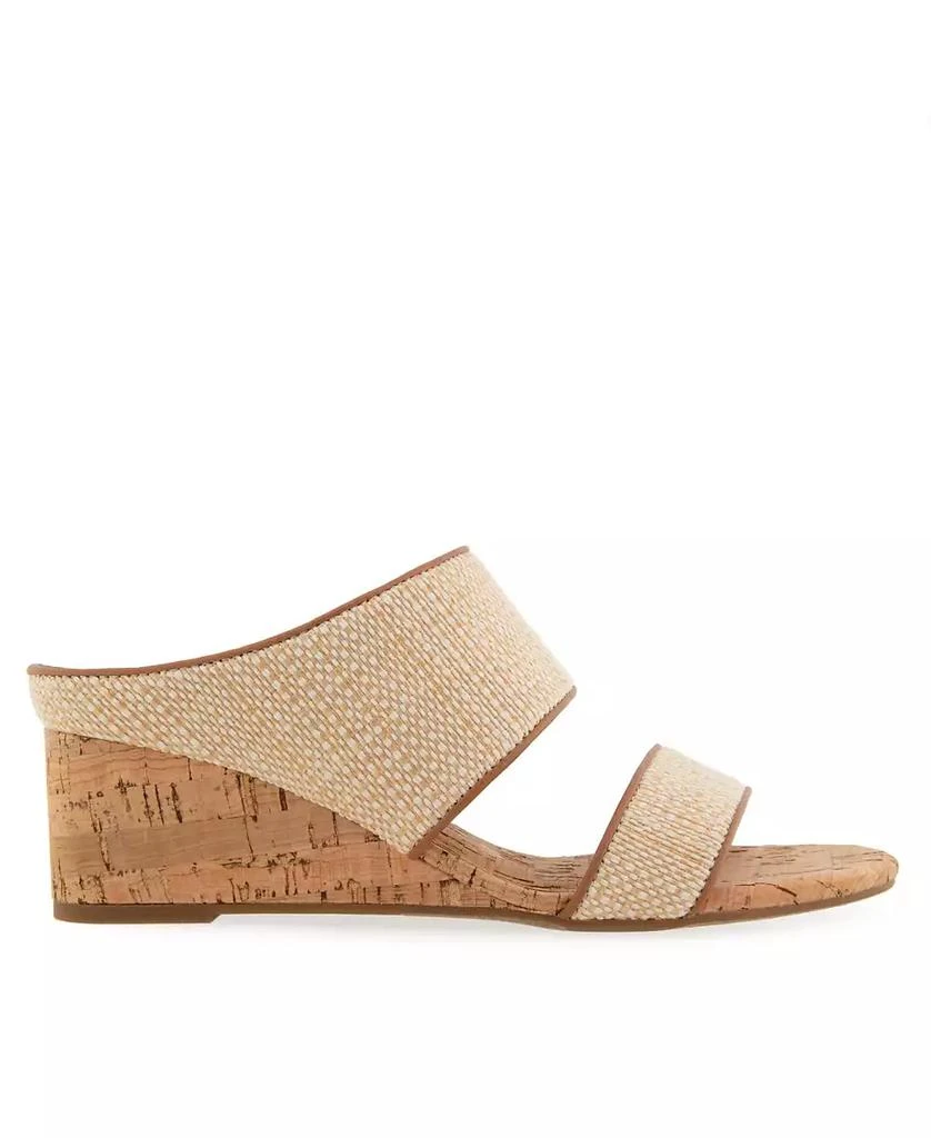 Aerosoles Women's Wheeler Round Toe Wedge Sandals 2