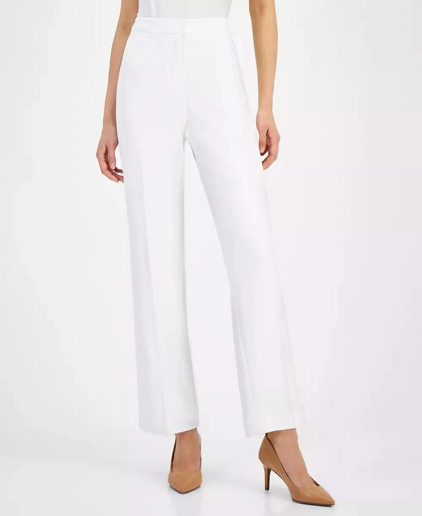 Kasper Straight-Leg Modern Crepe Dress Pants 8