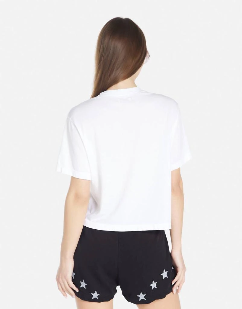 Lauren Moshi Rue Retro Skate Tee In White 2