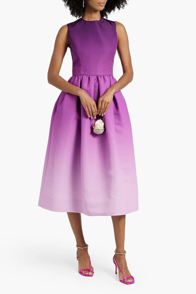 Oscar de la Renta Dégradé faille midi dress 2
