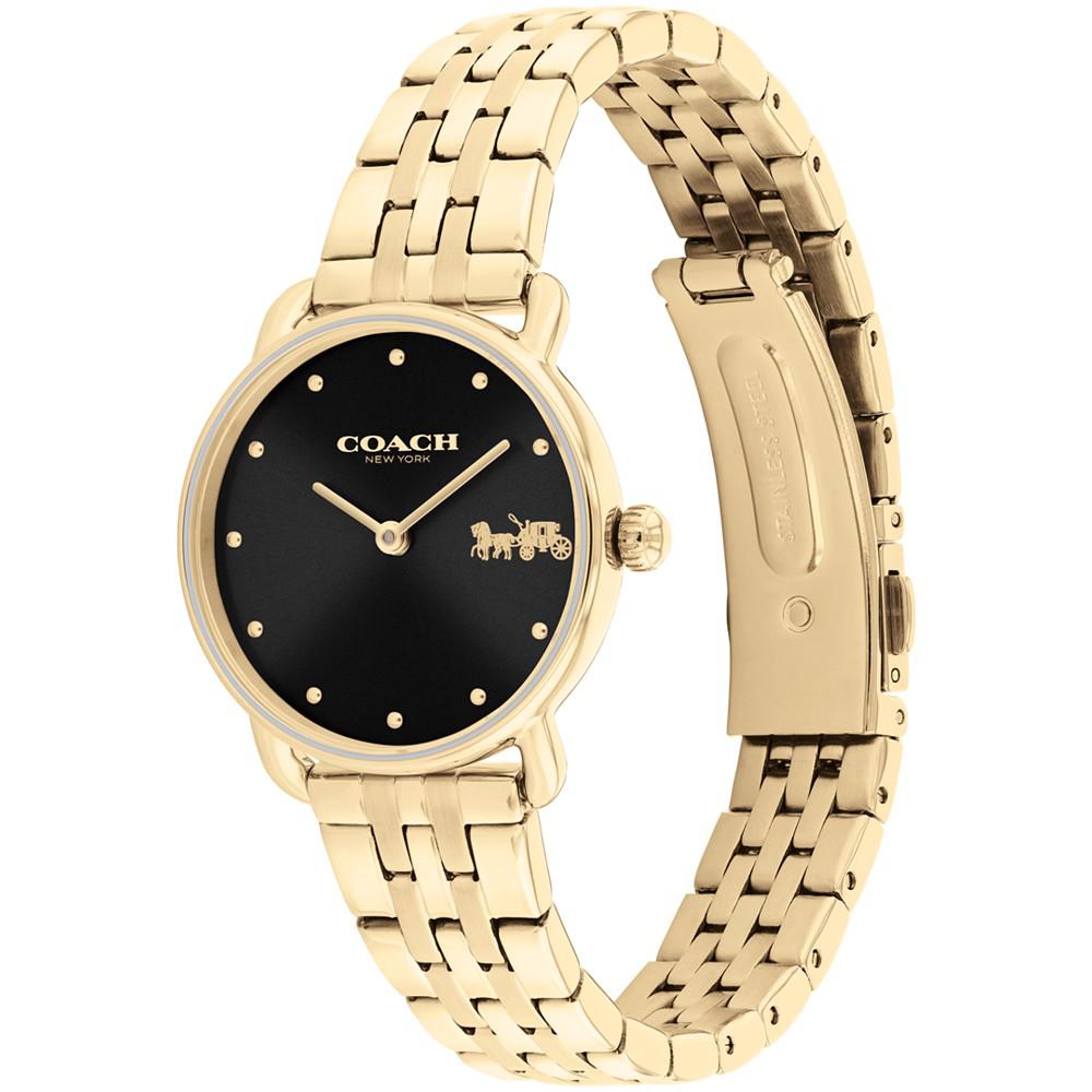 COACH Women's Elliot Gold-Tone Stainless Steel Bracelet Watch 28mm