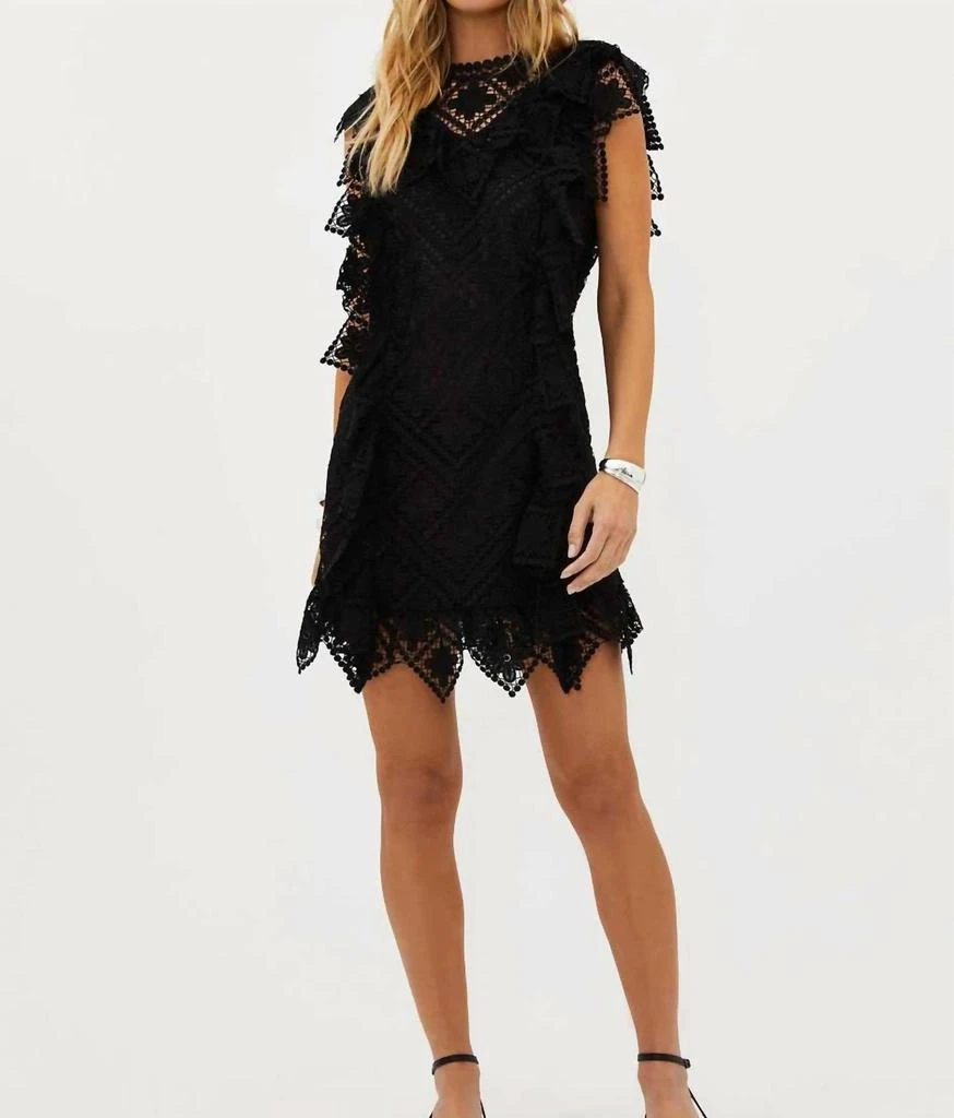knee length dresses for ladies Aqua Blue Sequin Lace Short Cocktail Dress with Spaghetti Straps – Modsele main image 0