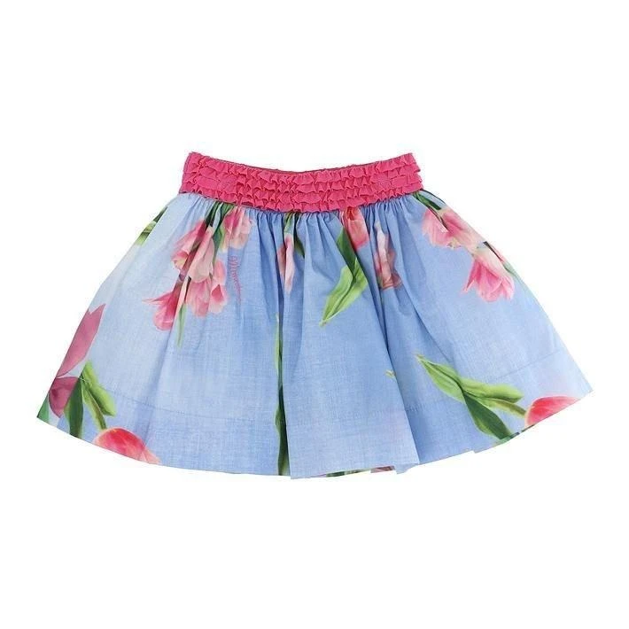 MONNALISA Monnalisa Floral Motif Mini Skirt 2