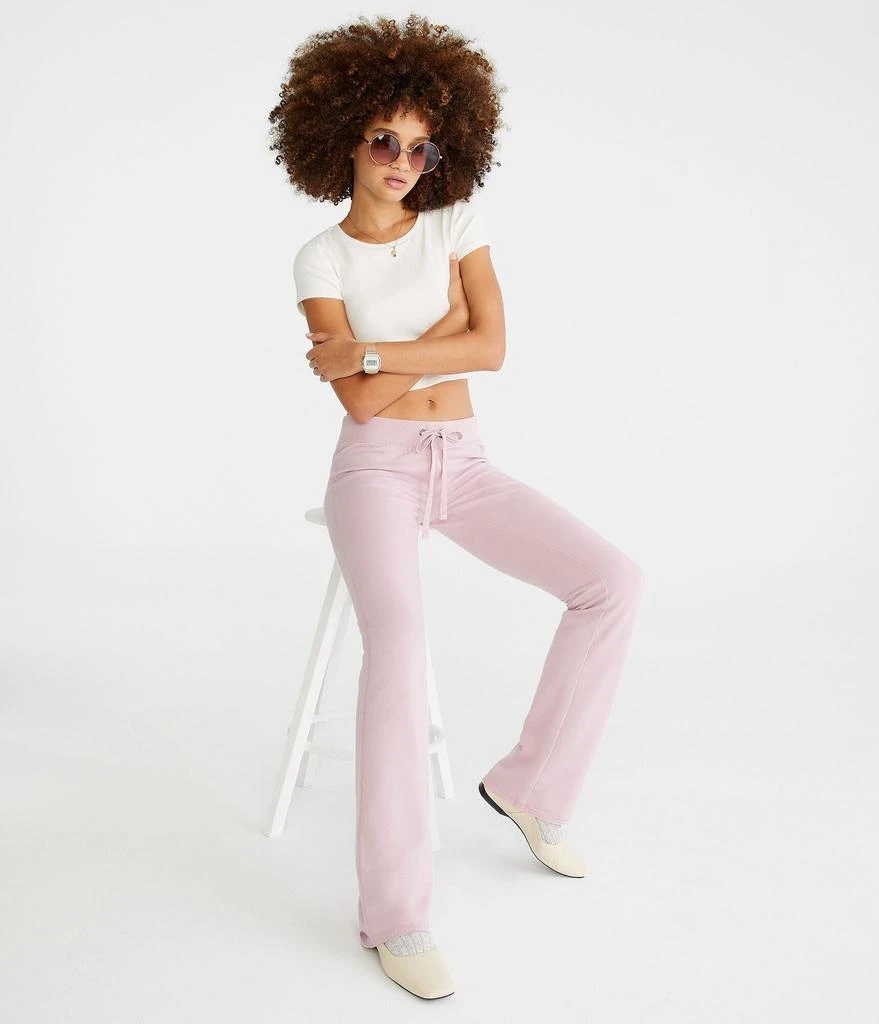 Aeropostale Solid Fit & Flare Sweatpants 2