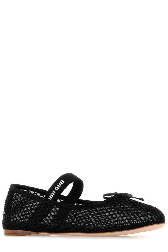 Miu Miu Miu Miu Mesh-Designed Round-Toe Ballet Flats 2