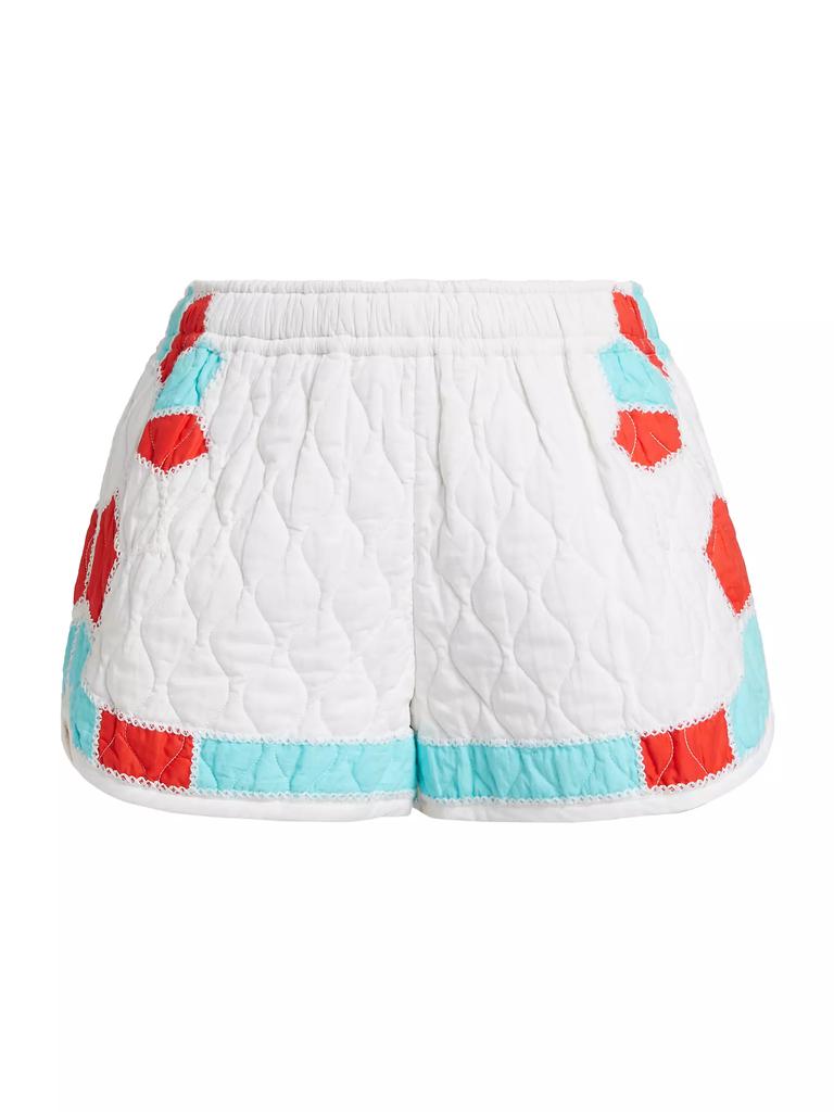 Rhode Mateo Quilted Cotton Shorts
