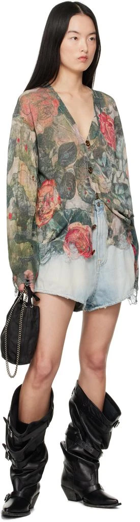 R13 Blue Straight Double Loop Venti Denim Shorts 4