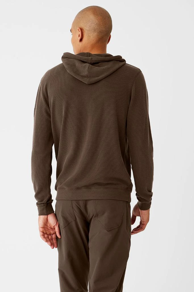 Alo Micro Waffle Fast Break Hoodie - Espresso 2