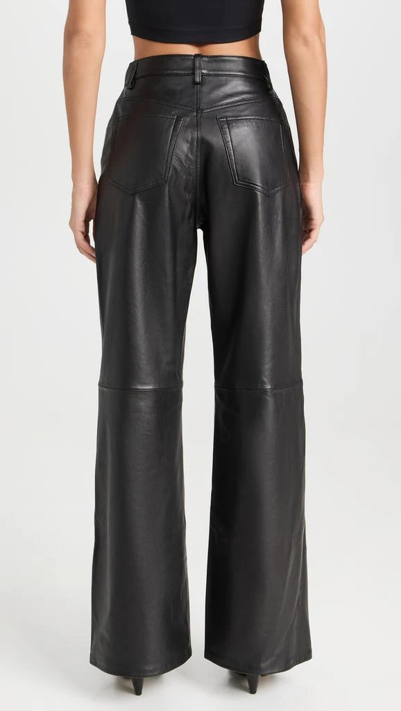 Reformation Veda Kennedy Wide Leg Leather Pants 2