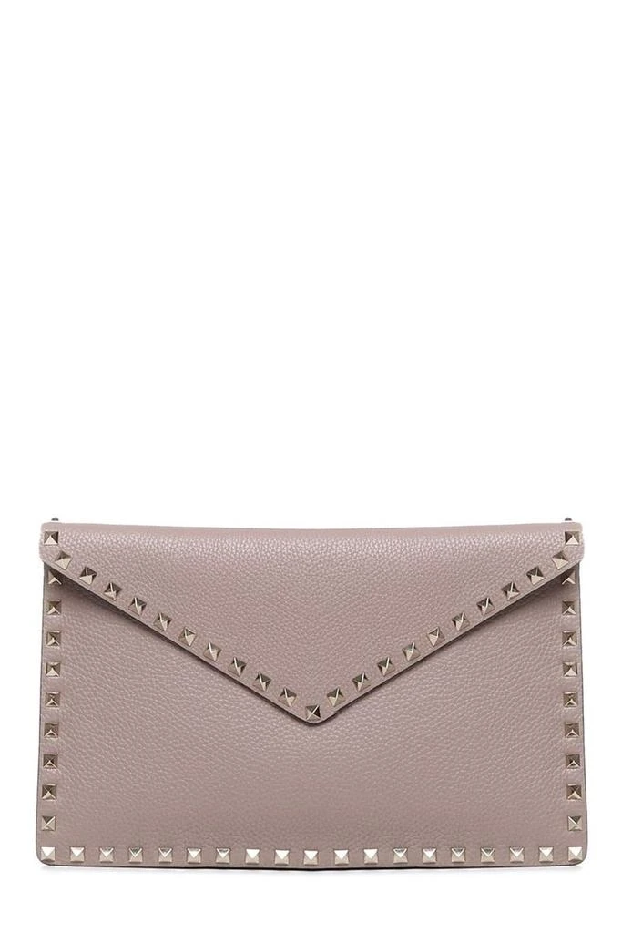 Valentino Valentino Garavani Rockstud Foldover Top Envelope Pouch