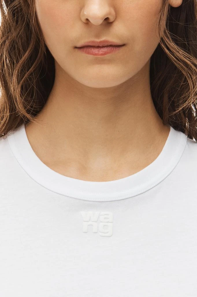 Alexander Wang PUFF LOGO SHRUNKEN TEE IN COTTON JERSEY 6