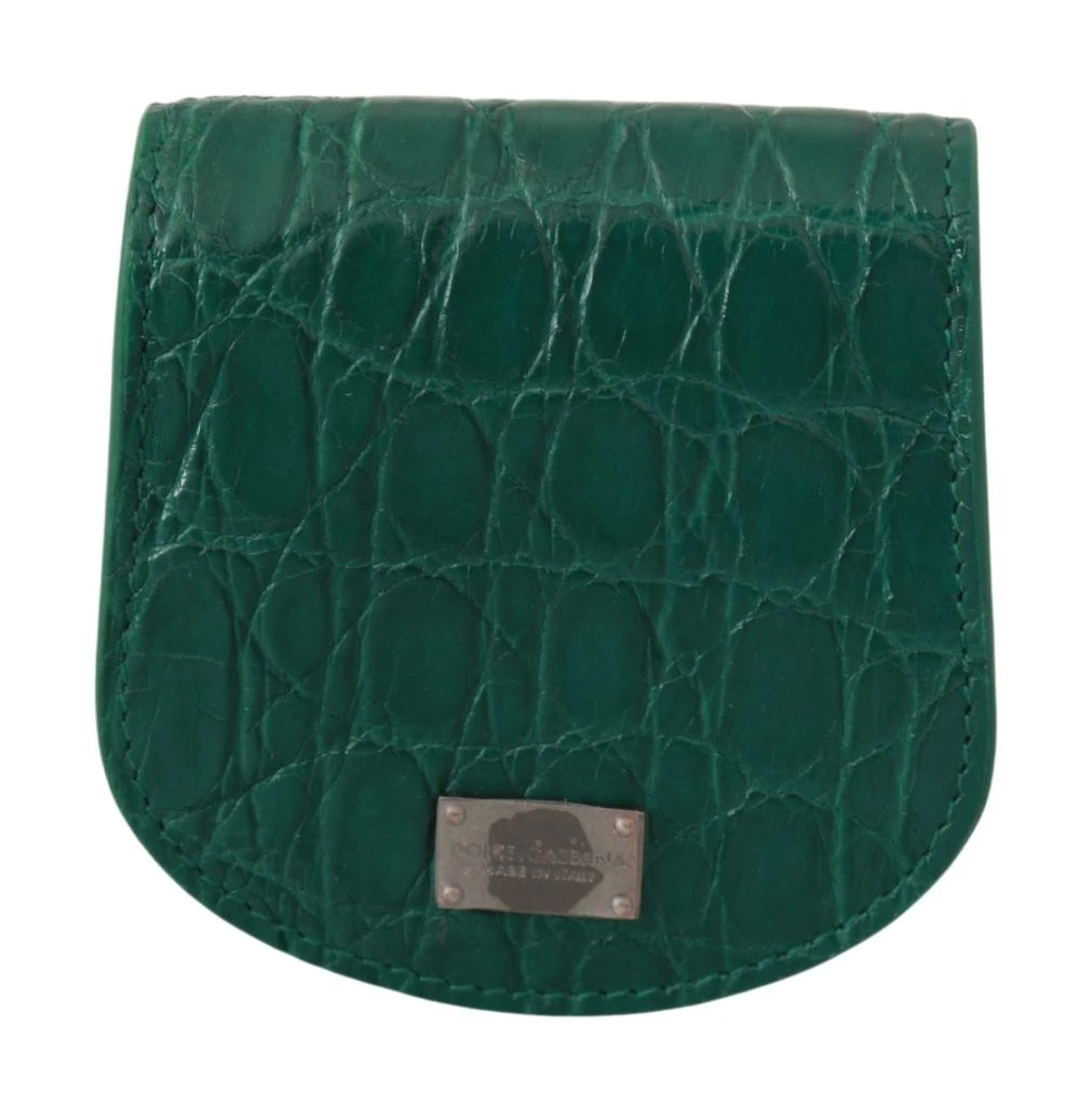 Dolce & Gabbana Exquisite Exotic Skin Coin Case Men's Wallet 1