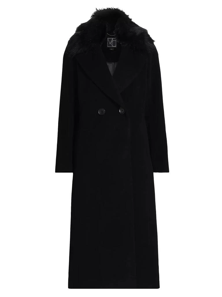 Mercer Collective Madison Fur Collar Maxi Wool Coat 1