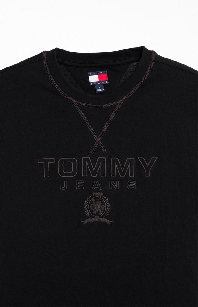 Tommy Jeans Black Tonal Crest T-Shirt