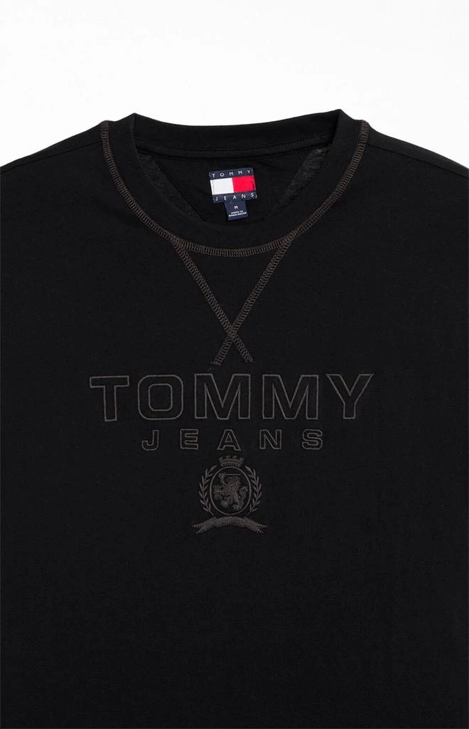 Tommy Jeans Black Tonal Crest T-Shirt 2