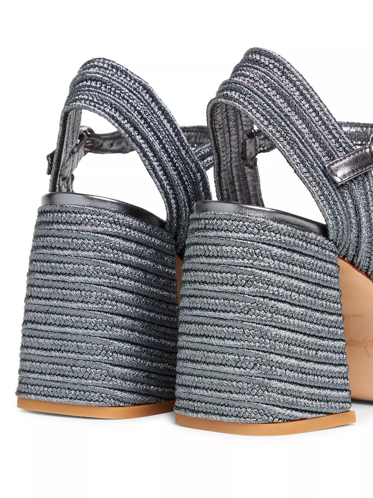 CASTAÑER Valle 100MM Woven Block-Heel Sandals 3