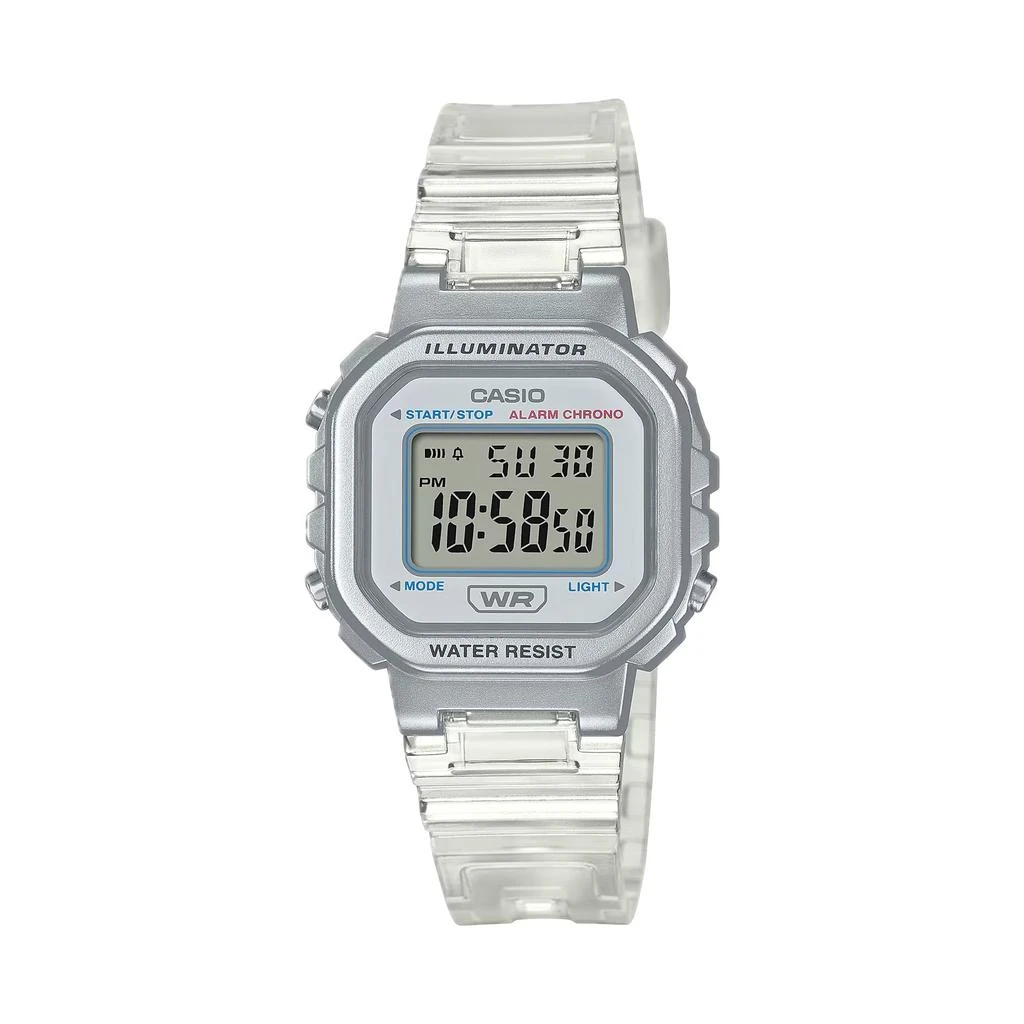 Casio Women's Transparent White Digital Watch - LA-20WHS-7ACF