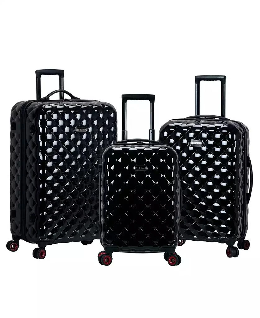 Rockland Quilt 3-Pc. Hardside Luggage Set 1