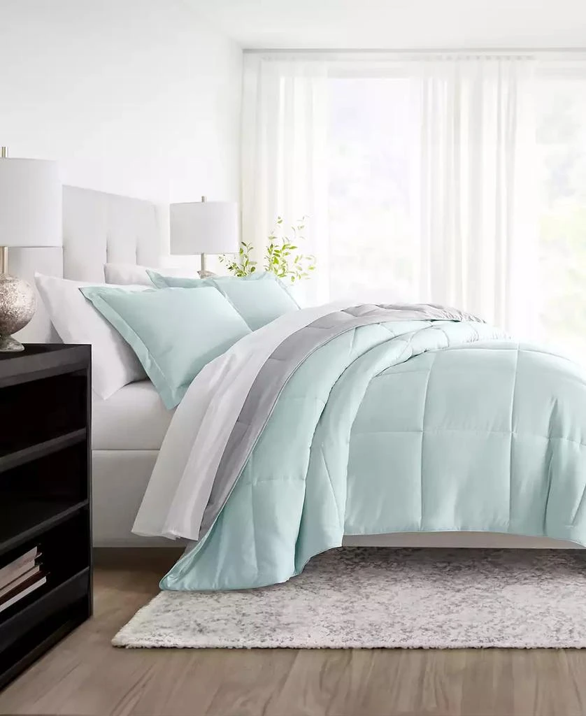 IENJOY HOME All Season Lightweight Down Alternative Reversible 3-Pc. Comforter Set 3