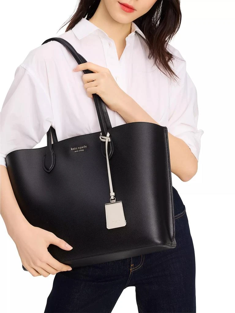 Kate Spade Suite Crossgrain Leather Work Tote Bag 2