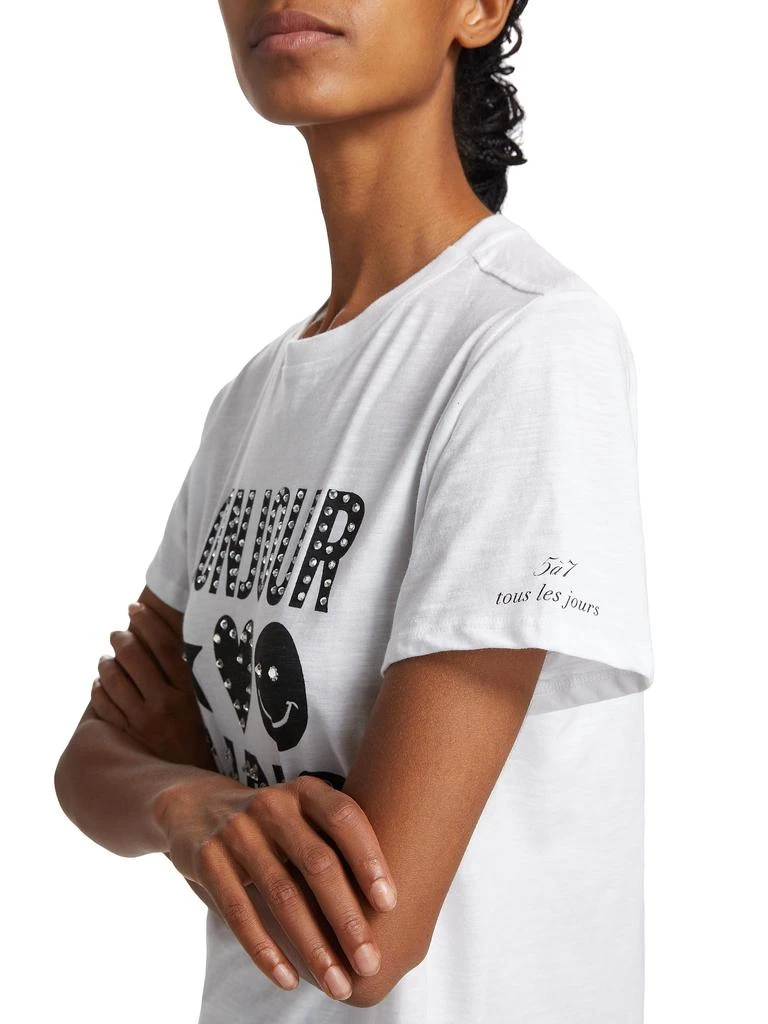 Cinq à Sept Heatset Bonjour Paris T-Shirt 4