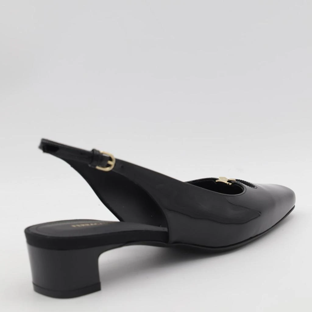 Salvatore Ferragamo Black Leather Pumps 2