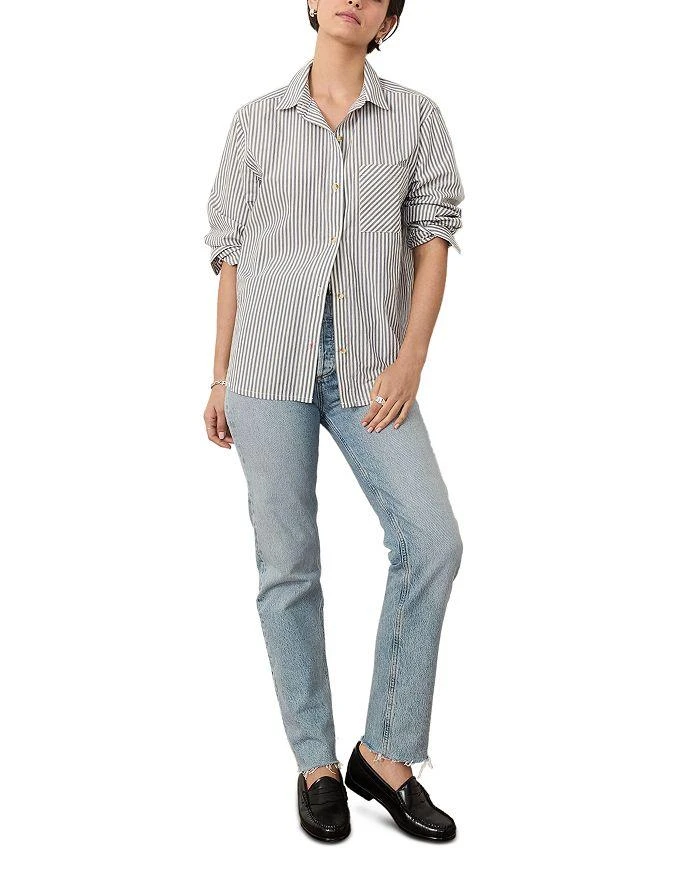 Marine Layer Jane Cali Poplin Stripe Shirt 3
