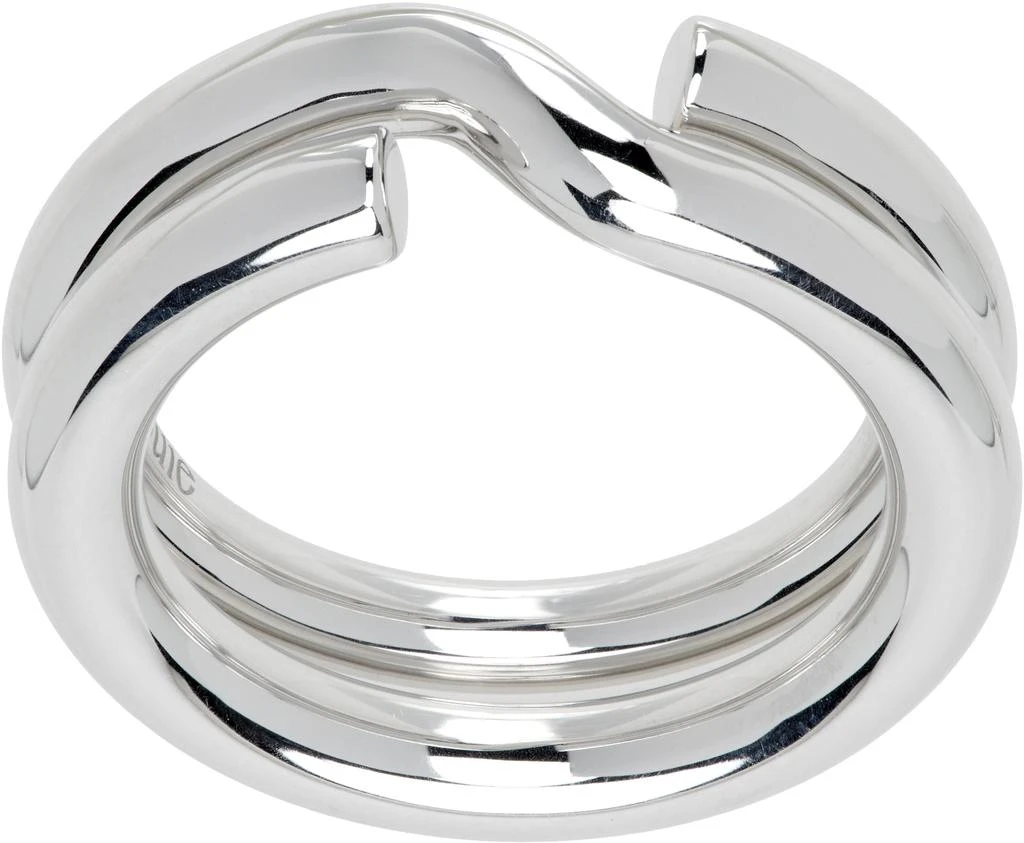 OUIE Silver Keyring 3mm Ring