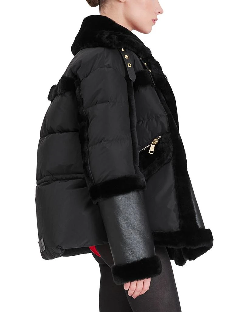 Nicole Benisti Garnier Shearling Trim Coat 4