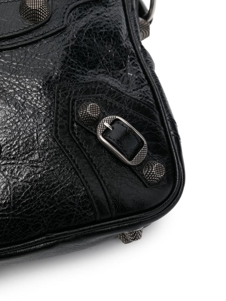 BLACK LEATHER LE CAGOLE MEN CROSSBODY BAG – On Sale Now with