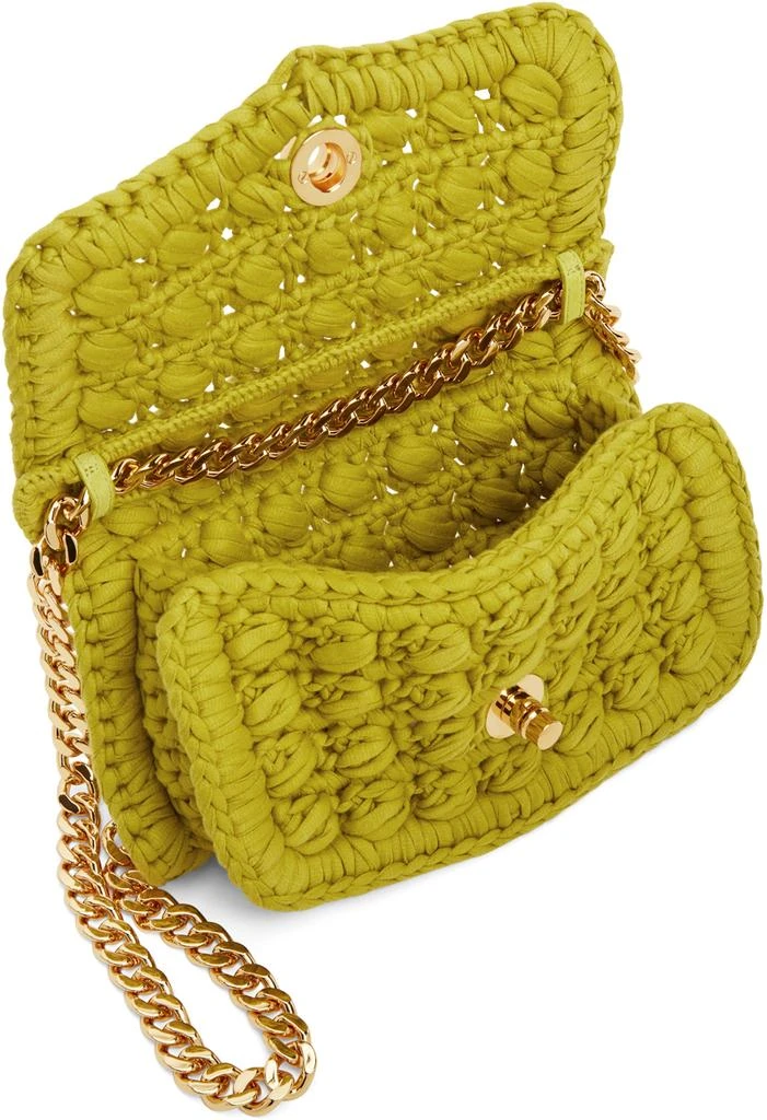Bottega Veneta Green Crochet Shoulder Bag 5