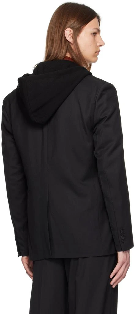 Solid Homme Black Twill Blazer 3