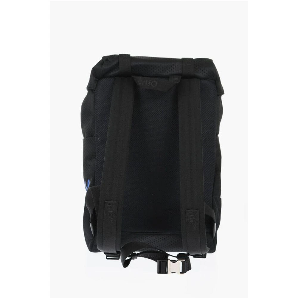 Off-White Off- Perforated Nylon Hiking Backpack with Contrasting Men's Details 3