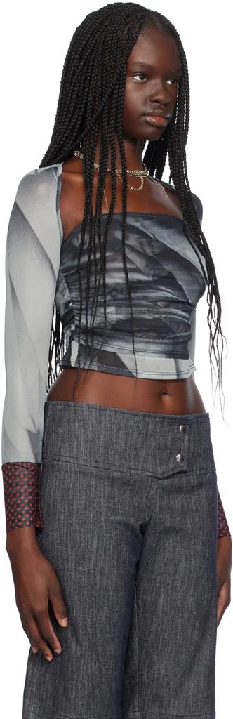 Miaou Blue Iris Long Sleeve T-Shirt 2