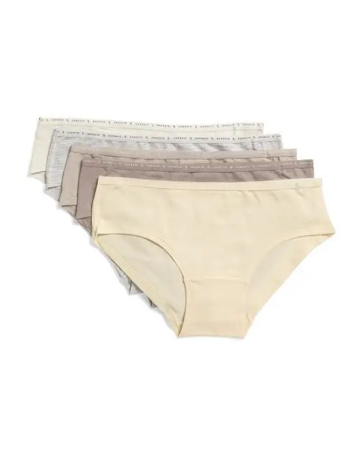 DANSKIN 5pk Organic Cotton Blend Hipster Panties