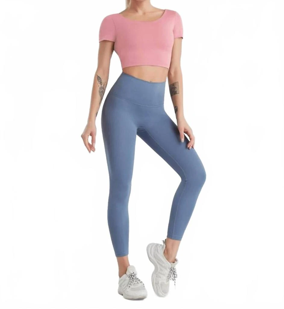 Rockstar Peach Soho Leggings In Gray 1