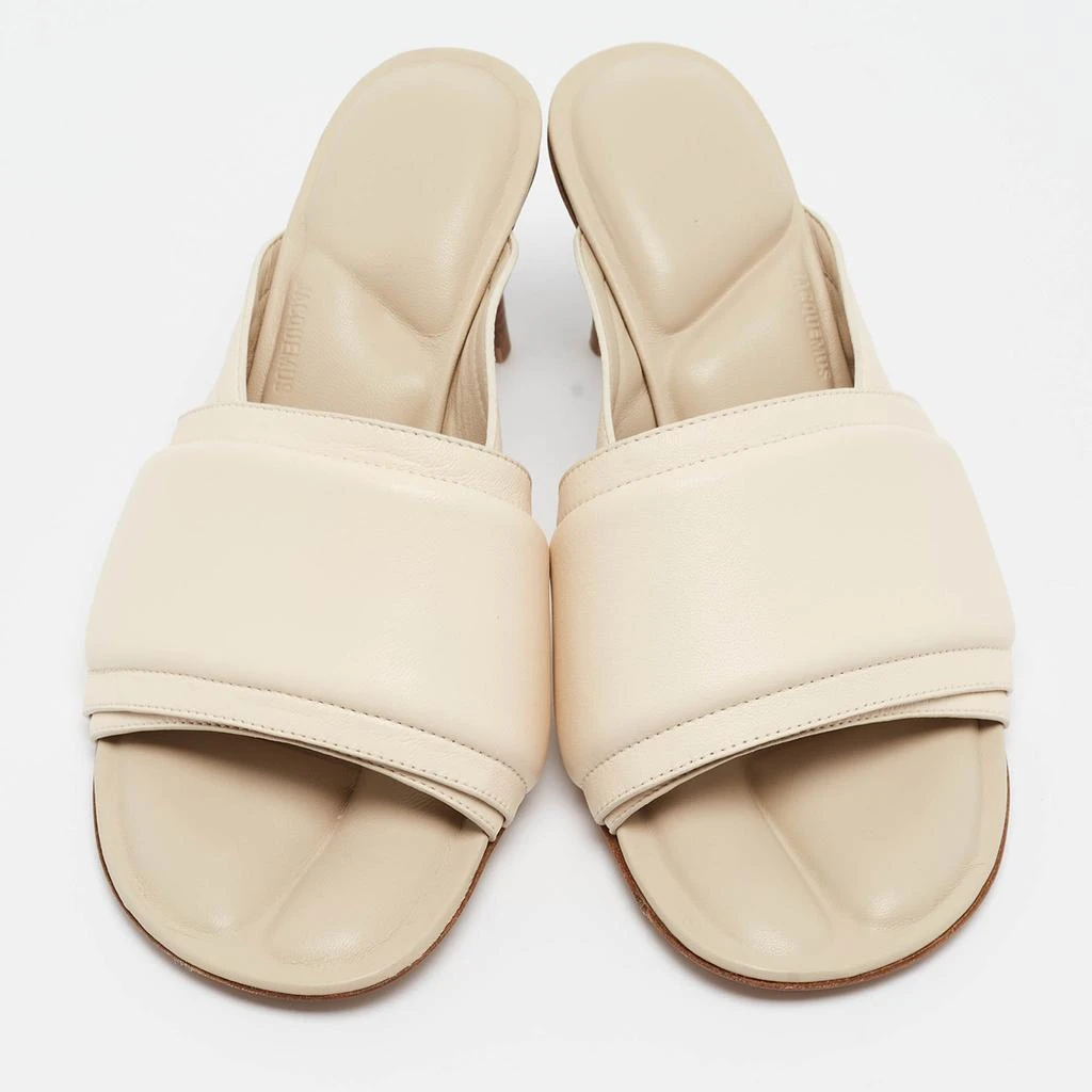 Jacquemus Jacquemus Cream Leather Piscine Les Mules Size 35 3