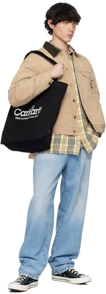 Carhartt WIP Black Canvas Graphic Tote 4