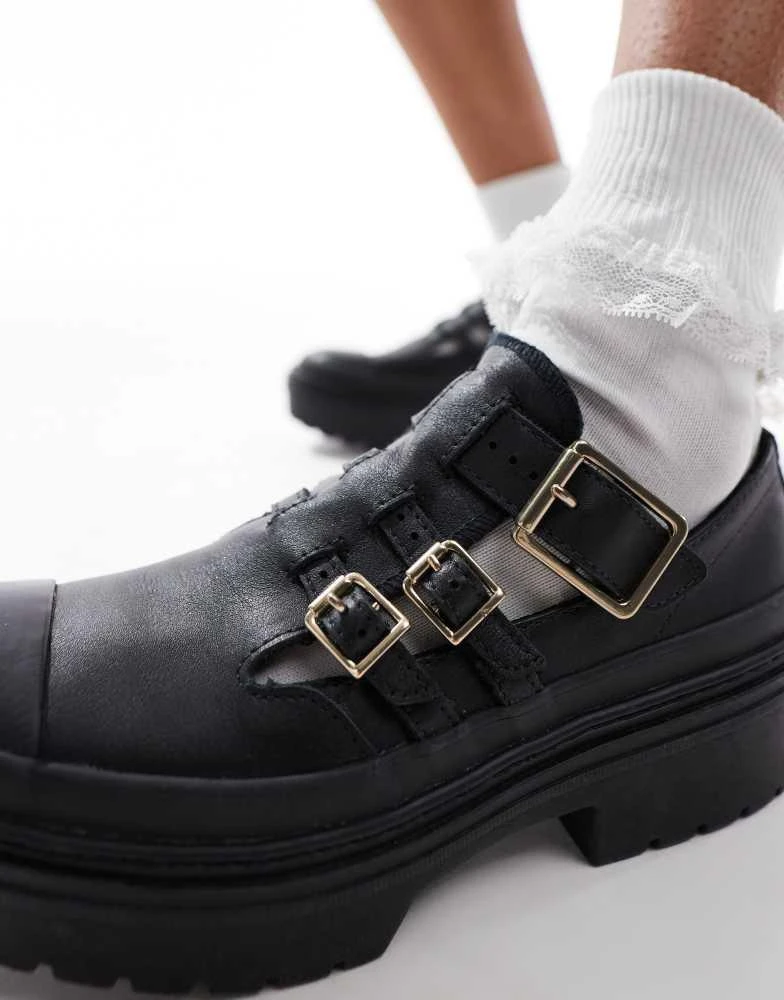 Converse Converse Chuck Taylor All Star platform mary janes in black 3